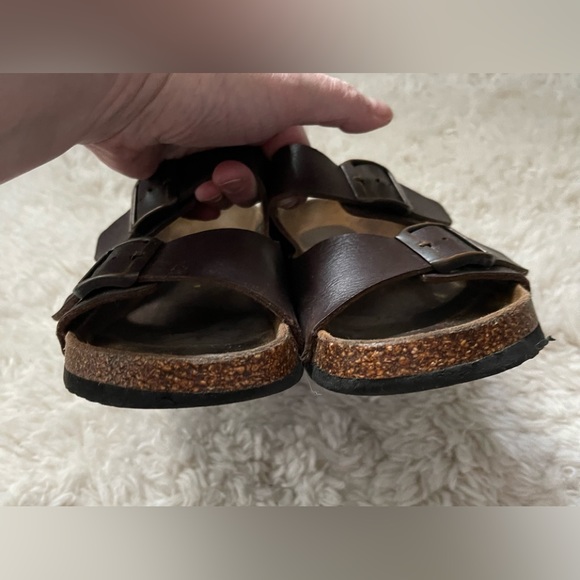 Viking Brown Leather Slide Sandals Size 6.5 - Picture 5 of 8